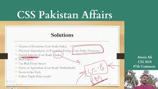 Free Pakistan Affairs Lectures | Part 55 | Solutions and Case studies to imp | CSS & PMS Exam 2025