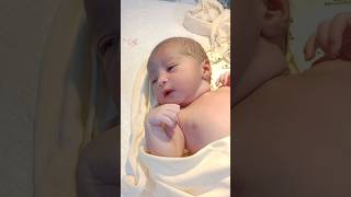 Most cute baby just after birth delivery c section #viralvideo