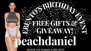 [SECONDLIFE]   🥳 HAPPY BIRTHDAY EBENTO! 🥳   📣 FREE GIFTS AND GIVE AWAY AWAITS! 🎁  🎁