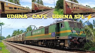 UDHNA - KANNIYAKUMARI - UDHNA SPL Towards Mangalore Junction | LUDHIANA WAG9HC #32457 | KASARAGOD