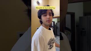 Eksath hi bol dete😭👍🏻   Raj Grover   #shortsvideo #reaction #2023 #тренды #реки