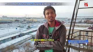 MEDICO TESTIMONIAL | N.MOHAMMAD FIROZ 1ST YEAR STUDENT FROM GOMEL STATE MEDICAL UNIVERSITY, BELARUS