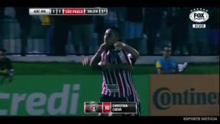 Gol Cueva ( De Bico)ABC 1 X 1 São Paulo  Copa do Brasil 15-03-2017