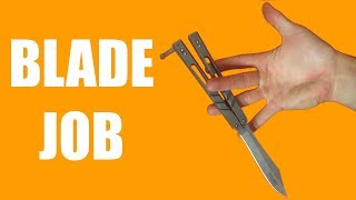 Balisong Tricks - (Blade Job) - Intermediate #6.5