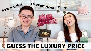 HUSBAND GUESSES THE PRICES OF LUXURY ITEMS | How Well Did He Do? - You Be The Judge