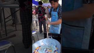 ขนมไข่เต่า กรอบนอกนุ่มใน Purple Turtle Egg Snack The best dessert making skills - Thai street food