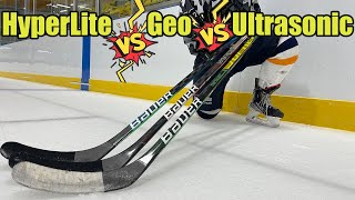 Bauer Vapor HyperLite vs Nexus Geo vs Supreme Ultrasonic Review - Which hockey stick should you buy