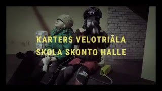 Karters velotriāla skolas treniņš Skonto halle