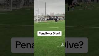 What’s your call? Penalty or Dive? #soccer #penalty