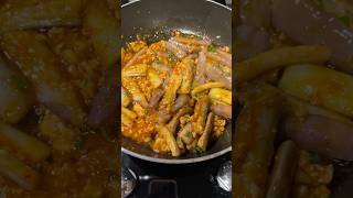 ASMR COOKING💫#satisfying spicy eggplant #eggplantrecipe #spicy #food #ofwhongkong #shorts