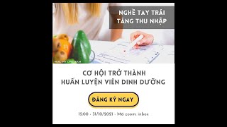 CƠ HỘI TRỞ THÀNH HLV DINH DƯỠNG & SỨC KHỎE TRONG TRẠNG THÁI BÌNH THƯỜNG MỚI