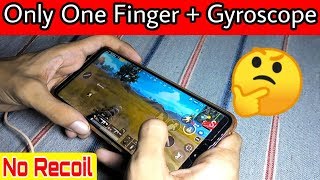 PUBG Mobile 1 Finger + Gyroscope Handycam Gameplay | PUBG Mobile Best Control Settings |