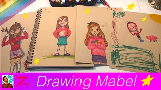 Drawing Mabel from Gravity Falls