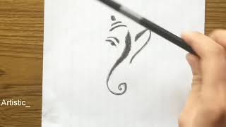 Lord Ganesha Drawing easy