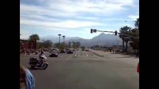 Obama motorcade Palm Springs CA Feb 16 2015