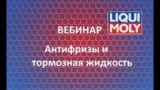 Вебинар Liqui Moly | Антифризы и тормозная жидкость