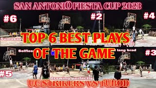 Top 6 Best Moves/Plays of the Game|| UC STRIKERS VS TUBOD #basketball #bestplays