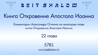 Комментарии Александра Огиенко на некоторые главы книги Откровение Апостола Иоанна. Глава 21