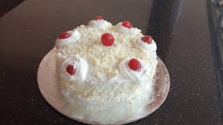 TASTY WHITE FOREST CAKE 😋NO OVEN /NO BUTTER /MALAYALAM RECIPE