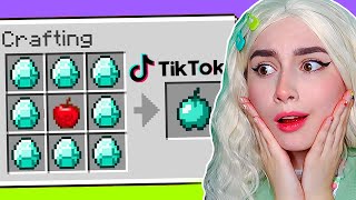 СЕКРЕТНЫЕ ЛАЙФХАКИ из ТИК ТОКА в МАЙНКРАФТ 🤯 *проверка*