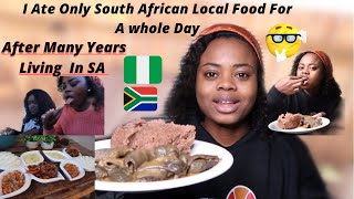 My First Time Eating Only Mzanzi (South African) Local Food For The Whole Day As A Nigerian.🇿🇦🤩