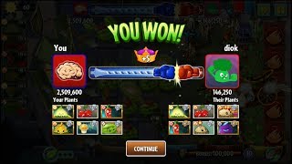 Battlez PvZ2 : Week 76 - Enlighten-mint & Friends vs. Zomboss! - No Premium & Low level plants