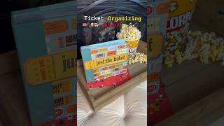 Ticket organizing book to store all your movie tickets or concert tickets! #organization