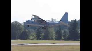 C-130 departs McChord AFB, WA