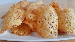 Almond Curls Recipe | Crispy Almond lace