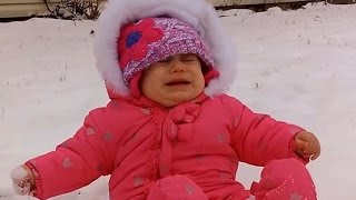 Cute Babies Snowing For The First Time  - Funny World 2017