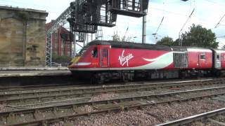 43206 and 43315 leave Carlisle for Newcastle