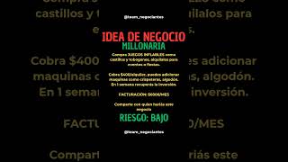 Idea de negocio rentablel