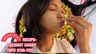 Hungryroot Recipe- Coconut Curry Tofu Stir-Fry