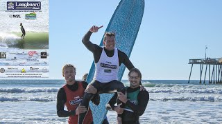 Cole Robbin's Stunning Form Sends Him Atop the Podium at Surfing For Hope Longboard Classic