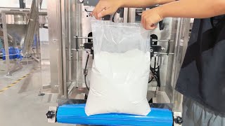 Samfull automatic 5kg 10kg powder bag filling and sealing machine