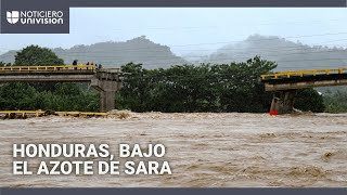 Imágenes de los daños que deja la tormenta tropical Sara en Honduras: hay varios desaparecidos