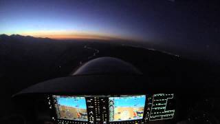 Diamond DA40 - Socal Sunset from the sky