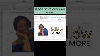 Remove picture backgrounds in excel quickly #excel #exceltips #exceltutorial