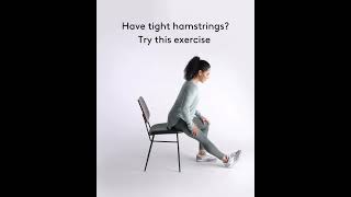 Have tight hamstrings? Try this exercise