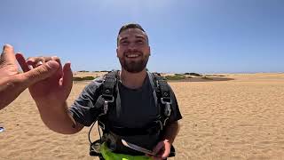 José María First Skydive! Tandem Jump from 10000 feet at iJump Gran Canaria