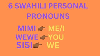 Personal pronouns in Swahili