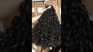 super double drawn 12A  pixie curl fummi human hair