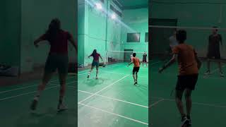 Girls Vs Boys Doubles Rally 👌🥰🏸 #badminton #rally #smash #shorts #doubles #girlspower