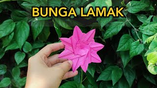 CARA MEMBUAT BUNGA LAMAK SIMPLE