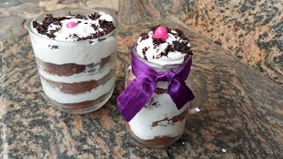 TASTY MINI JAR CAKE RECIPE AND GLASS CAKE RECIPE 😋ONLY FEW INGREDIENTS