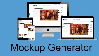 how to mockup generate online for portfolio website | Image transparent | LinkedSoftwares