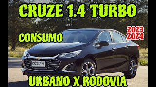 CONSUMO CRUZE 1.4 TURBO URBANO E RODOVIA - CRUZE 1.4 TURBO 2023 2024 É ECONÔMICO GASOLINA ALCOOL