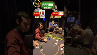 $35k pot! KK vs ?? On a flush board! Will he hold up or get CRACKED #poker #vlog #highstakespoker