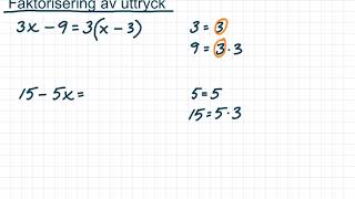 CordaNova 4 kap.7 Faktorisering av uttryck