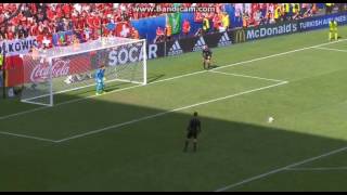 Milik  Penalty Goal Switzerland - Poland 1:2